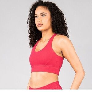 BuffBunny Rosa Sport Bra Medium- High Support Level, Purple Size Medium.